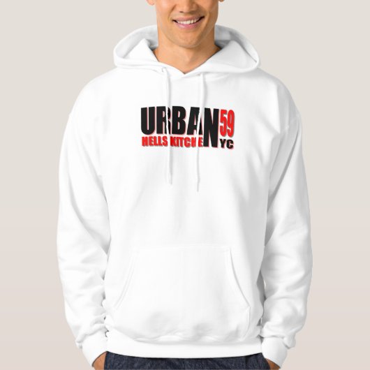 Urban59地獄の台所NYCロゴのSwaetのワイシャツ パーカ (正面)