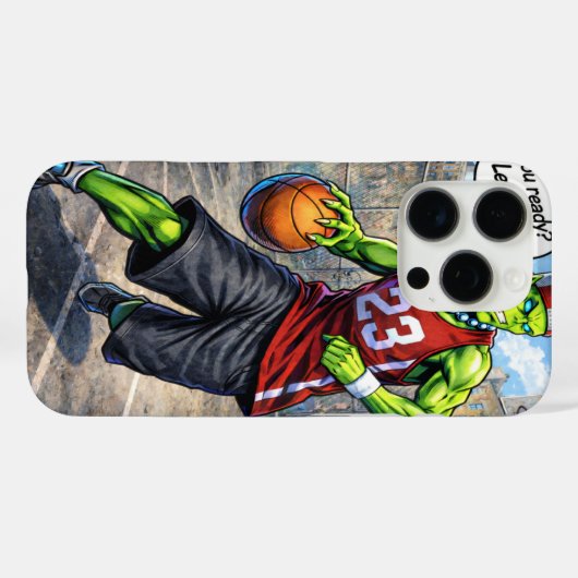Urban Alien Basketball Player - Comic Style Art Case-Mate iPhoneケース (裏面 (横))