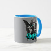 Urban Angel Graffiti Mug – Broken Statue Street Ar マグカップ (正面右)