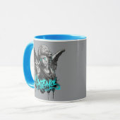 Urban Angel Graffiti Mug – Broken Statue Street Ar マグカップ (正面左)