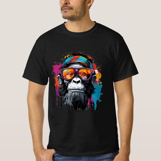 Urban Ape:グラフィティカラフルTシャツアート Tシャツ (正面)