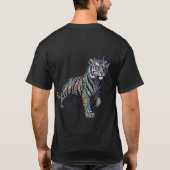 Urban Apex Lion Skyscraper Architectural Shirt Tシャツ (裏面)