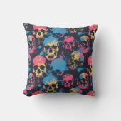 Urban Art Skull Pillow Design A46 クッション (正面)