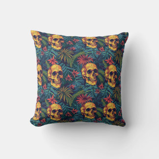 Urban Art Skull Pillow Design A49 クッション