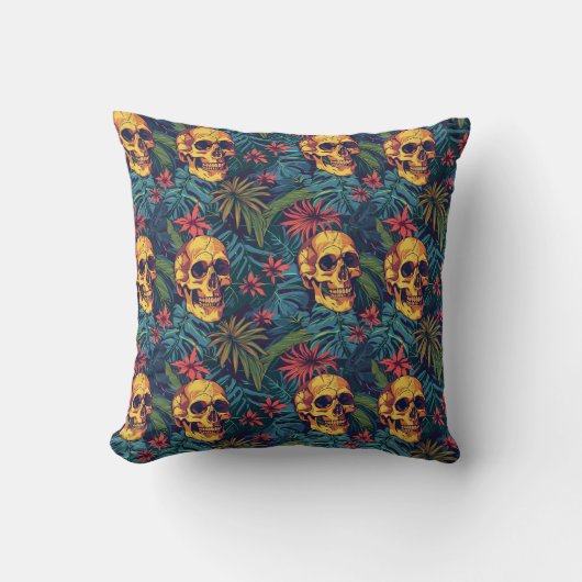 Urban Art Skull Pillow Design A49 クッション (正面)