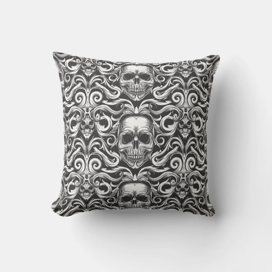 Urban Art Skull Pillow Design, Cojín B29 クッション (正面)
