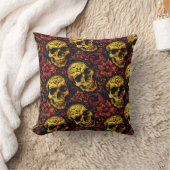Urban Art Skull Pillow Design, Cojín B48 クッション (ブランケット)