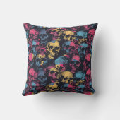Urban Art Skull Pillow Design, Cojín B49 クッション (裏面)