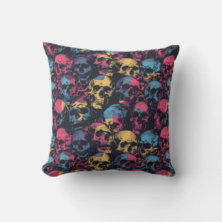 Urban Art Skull Pillow Design, Cojín B49 クッション
