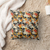 Urban Art Skull Pillow Design, Cojín B51 クッション (ブランケット)