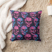Urban Art Skull Pillow Design, Cojín B52 クッション (ブランケット)