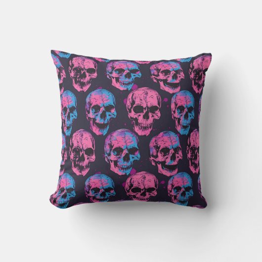 Urban Art Skull Pillow Design, Cojín B52 クッション (正面)