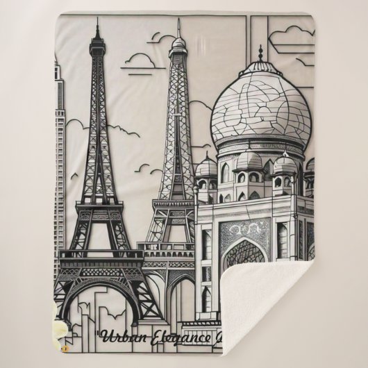 "Urban Beauty" シェルパブランケット (正面)