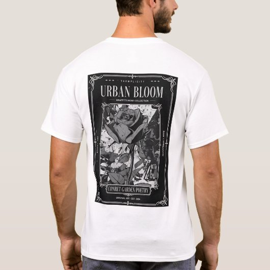 Urban Bloom Street Art Tシャツ (裏面)