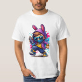 Urban Bunny Graffiti Kid Tシャツ (正面)