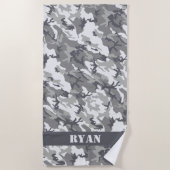 Urban Camo ビーチタオル (正面)