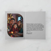 Urban Chic Cozy Vibes Retro Christmas Photo シーズンカード (内部)