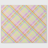Urban Chic Rainbow Plaid Pattern ラッピングペーパー (フラット)