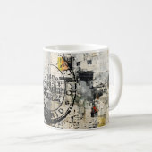 Urban City Library Stamp Mug Holiday コーヒーマグカップ (正面右)