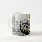Urban City Library Stamp Mug Holiday コーヒーマグカップ (正面左)