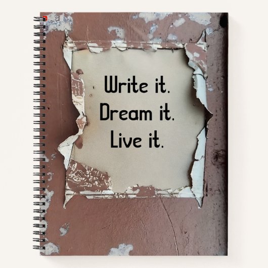 Urban Decayテーマ- Grungy 絵を描 Spiral Notebook ノートブック (正面)