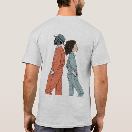 Urban Edge」グラフィックTシャツ Tシャツ (裏面)