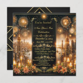 Urban Elegance:新年の招待状 シーズンカード (正面/裏面)