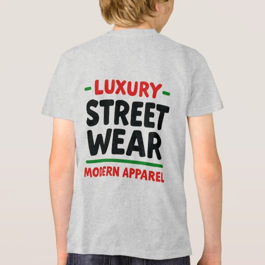 Urban Elegance: Luxury Street Wear Design トライブレンドＴシャツ (裏面)
