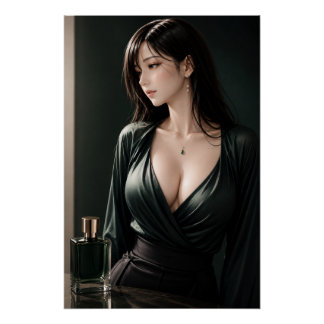 URBAN FLUID ELEGANCE — Emerald Essence ポスター