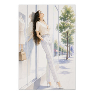 URBAN FLUID ELEGANCE — Urban Reverie Poster ポスター