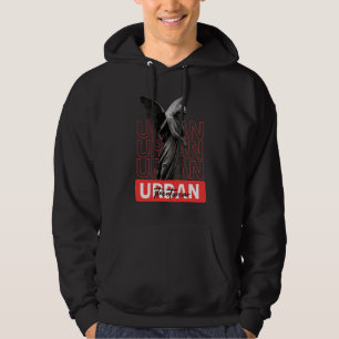 URBAN FREEDOM – ステートメントストリートウェアフード付きスウェットシャツ パーカ