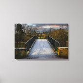 Urban Frosty Footbridge, Bradford キャンバスプリント (正面)