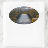 Urban Frosty Footbridge, Bradford 楕円形シール (バッグ)