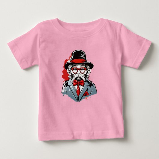 Urban Fusion Threads: Keith Haring x 日本の Bape ベビーTシャツ (正面)