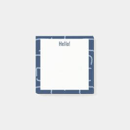 Urban Geo | ヴィンテージ ネイビーブルー | ブレンダーパターン ポストイット