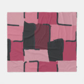 Urban Geo | Blush Muted | ヒーローパターン フリースブランケット (正面(横))