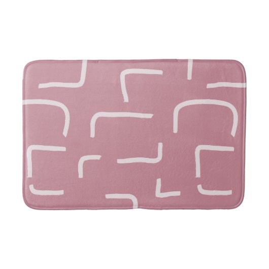 Urban Geo | Blush Muted | ブレンダーパターン バスマット (正面)