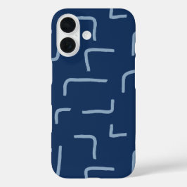 Urban Geo | Cobalt Cool | ブレンダーパターン iPhone 16ケース