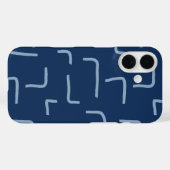 Urban Geo | Cobalt Cool | ブレンダーパターン Case-Mate iPhoneケース (裏面 (横))