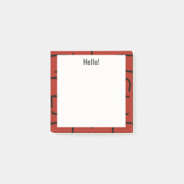 Urban Geo | Vintage Red | ブレンダーパターン ポストイット