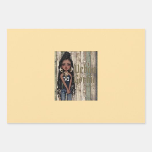 Urban Gothic Vampires Gift Wrap 10 ラッピングペーパーシート (正面)
