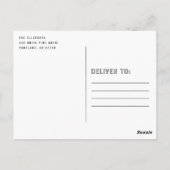 Urban Grad Photo Gradation Thank Youポストカード ポストカード (裏面)