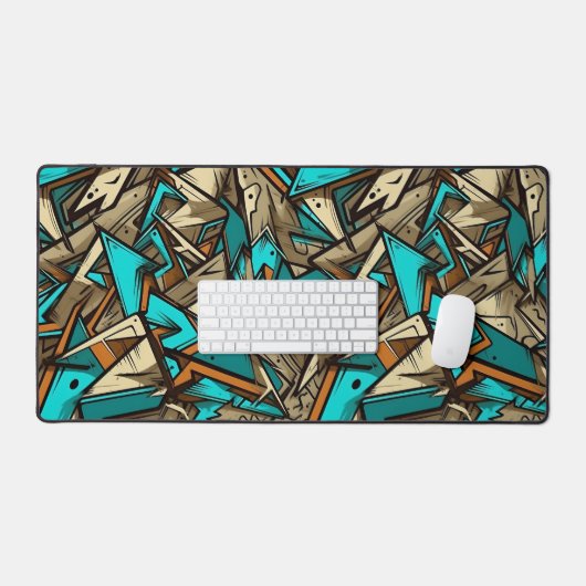 Urban Graffiti Abstract Explosion デスクマット (キーボード&マウス)