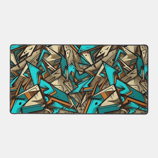 Urban Graffiti Abstract Explosion デスクマット (正面)