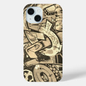 Urban Graffiti Art Beige Case-Mate iPhoneケース (裏面)