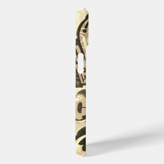 Urban Graffiti Art Beige Case-Mate iPhoneケース (裏面 / 右)