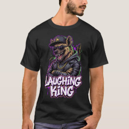 Urban Graffiti Hyena Laughing King Wall Art Tシャツ