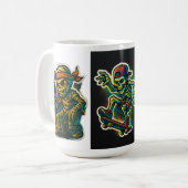 Urban Graffiti Mummy Mug コーヒーマグカップ (正面左)