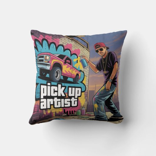 Urban Graffiti & Pickup Artist クッション (裏面)