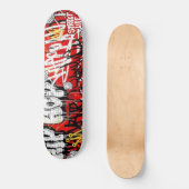 Urban Graffiti Street Art Custom ThrowUp Scribble  スケートボード (正面)